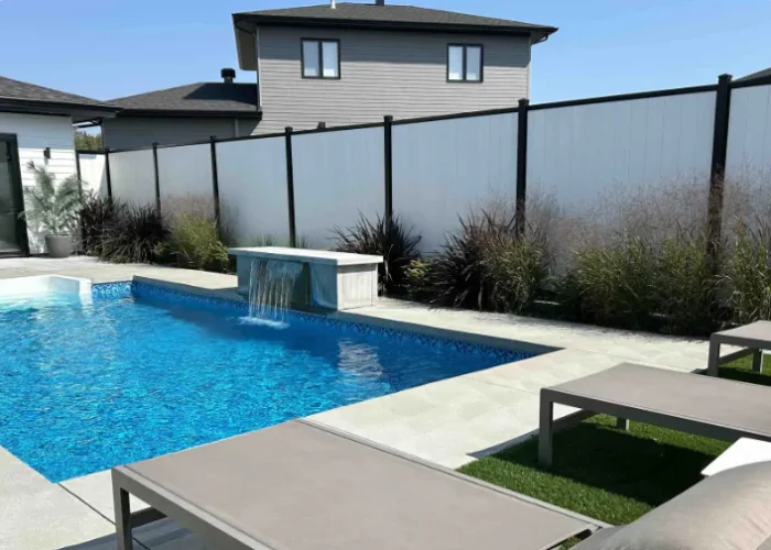 Clôture composite résidentielle — Sainte-Foy, Québec