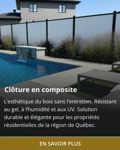 Clôture en composite sans entretien