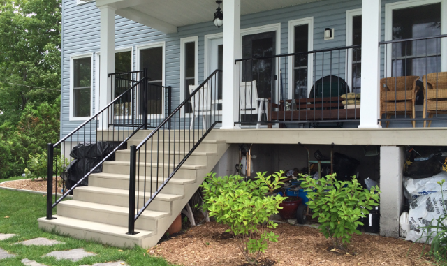 Garde-corps en fer ornemental dans la région de québec